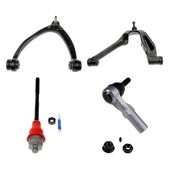 Dorman® - OE Solutions™ Front Driver Side Lower and Upper Control Arm with Ball Joint and Tie Rod End Kit