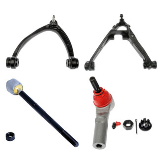Dorman® - OE Solutions™ Front Driver Side Lower and Upper Control Arm with Ball Joint and Tie Rod End Kit