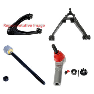 Dorman® - OE Solutions™ Front Driver Side Lower and Upper Control Arm with Ball Joint and Tie Rod End Kit