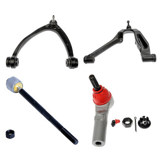 Dorman® - OE Solutions™ Front Driver Side Lower and Upper Control Arm with Ball Joint and Tie Rod End Kit