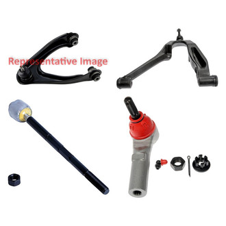 Dorman® - OE Solutions™ Front Driver Side Lower and Upper Control Arm with Ball Joint and Tie Rod End Kit