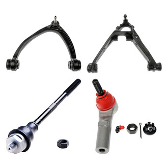 Dorman® - OE Solutions™ Front Driver Side Lower and Upper Control Arm with Ball Joint and Tie Rod End Kit