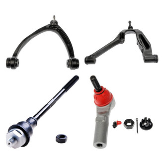 Dorman® - OE Solutions™ Front Driver Side Lower and Upper Control Arm with Ball Joint and Tie Rod End Kit