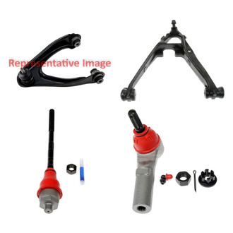 Dorman® - OE Solutions™ Front Driver Side Lower and Upper Control Arm with Ball Joint and Tie Rod End Kit