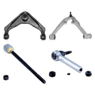 Dorman® - OE Solutions™ Front Driver Side Lower and Upper Control Arm with Ball Joint and Tie Rod End Kit