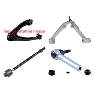 Dorman® - OE Solutions™ Front Driver Side Lower and Upper Control Arm with Ball Joint and Tie Rod End Kit