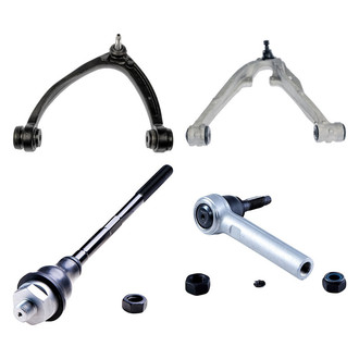 Dorman® - OE Solutions™ Front Driver Side Lower and Upper Control Arm with Ball Joint and Tie Rod End Kit