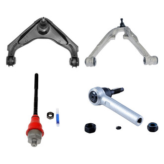Dorman® - OE Solutions™ Front Driver Side Lower and Upper Control Arm with Ball Joint and Tie Rod End Kit