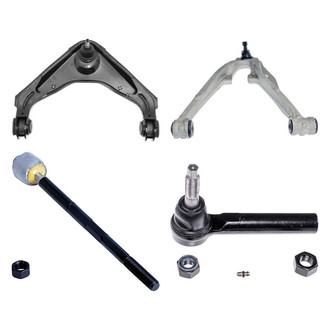 Dorman® - OE Solutions™ Front Driver Side Lower and Upper Control Arm with Ball Joint and Tie Rod End Kit