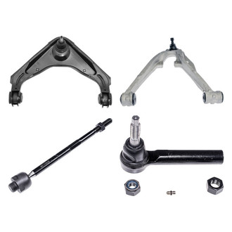 Dorman® - OE Solutions™ Front Driver Side Lower and Upper Control Arm with Ball Joint and Tie Rod End Kit