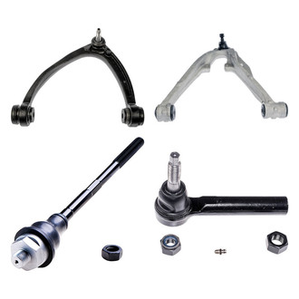 Dorman® - OE Solutions™ Front Driver Side Lower and Upper Control Arm with Ball Joint and Tie Rod End Kit