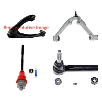 Dorman® - OE Solutions™ Front Driver Side Lower and Upper Control Arm with Ball Joint and Tie Rod End Kit