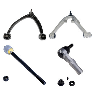 Dorman® - OE Solutions™ Front Driver Side Lower and Upper Control Arm with Ball Joint and Tie Rod End Kit