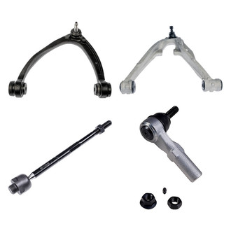 Dorman® - OE Solutions™ Front Driver Side Lower and Upper Control Arm with Ball Joint and Tie Rod End Kit