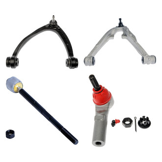 Dorman® - OE Solutions™ Front Driver Side Lower and Upper Control Arm with Ball Joint and Tie Rod End Kit