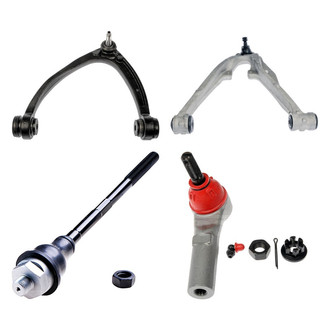 Dorman® - OE Solutions™ Front Driver Side Lower and Upper Control Arm with Ball Joint and Tie Rod End Kit