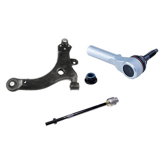 Dorman® - OE Solutions™ Front Driver Side Lower Control Arm with Ball Joint and Tie Rod End Kit