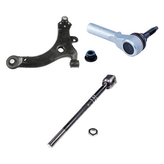Dorman® - OE Solutions™ Front Driver Side Lower Control Arm with Ball Joint and Tie Rod End Kit