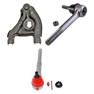 Dorman® - OE Solutions™ Front Driver Side Lower Control Arm with Ball Joint and Tie Rod End Kit