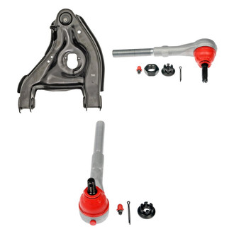Dorman® - OE Solutions™ Front Driver Side Lower Control Arm with Ball Joint and Tie Rod End Kit