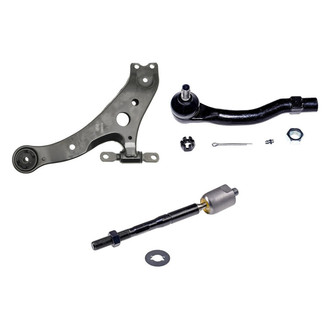 Dorman® - OE Solutions™ Front Driver Side Lower Control Arm with Ball Joint and Tie Rod End Kit