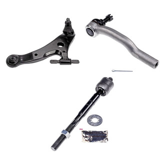 Dorman® - OE Solutions™ Front Driver Side Lower Control Arm with Ball Joint and Tie Rod End Kit