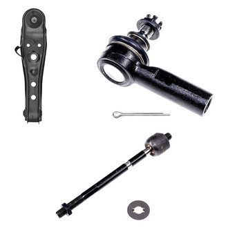 Dorman® - OE Solutions™ Front Driver Side Lower Control Arm with Ball Joint and Tie Rod End Kit