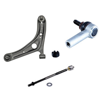 Dorman® - OE Solutions™ Front Driver Side Lower Control Arm with Ball Joint and Tie Rod End Kit