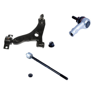 Dorman® - OE Solutions™ Front Driver Side Lower Control Arm with Ball Joint and Tie Rod End Kit