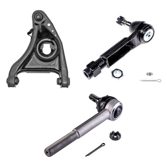 Dorman® - OE Solutions™ Front Driver Side Lower Control Arm with Ball Joint and Tie Rod End Kit