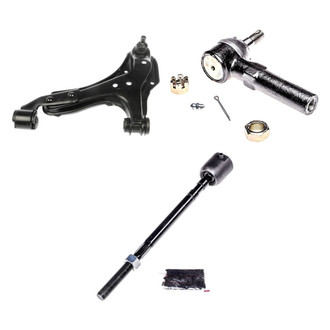 Dorman® - OE Solutions™ Front Driver Side Lower Control Arm with Ball Joint and Tie Rod End Kit