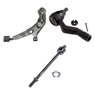 Dorman® - OE Solutions™ Front Driver Side Lower Control Arm with Ball Joint and Tie Rod End Kit