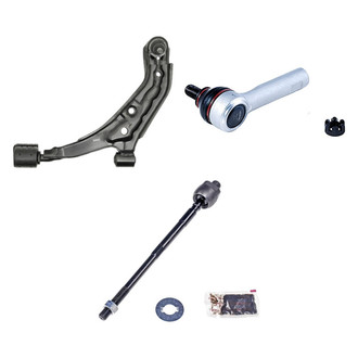Dorman® - OE Solutions™ Front Driver Side Lower Control Arm with Ball Joint and Tie Rod End Kit