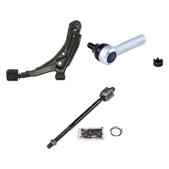 Dorman® - OE Solutions™ Front Driver Side Lower Control Arm with Ball Joint and Tie Rod End Kit