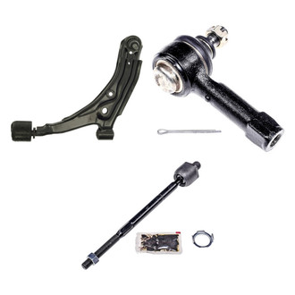 Dorman® - OE Solutions™ Front Driver Side Lower Control Arm with Ball Joint and Tie Rod End Kit