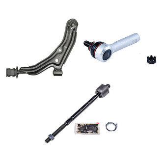 Dorman® - OE Solutions™ Front Driver Side Lower Control Arm with Ball Joint and Tie Rod End Kit