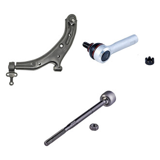 Dorman® - OE Solutions™ Front Driver Side Lower Control Arm with Ball Joint and Tie Rod End Kit