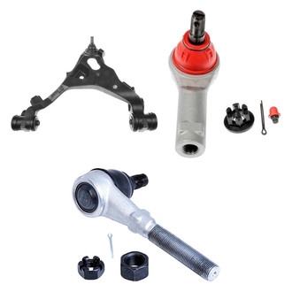 Dorman® - OE Solutions™ Front Driver Side Lower Control Arm with Ball Joint and Tie Rod End Kit