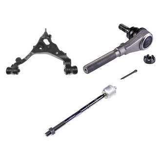 Dorman® - OE Solutions™ Front Driver Side Lower Control Arm with Ball Joint and Tie Rod End Kit
