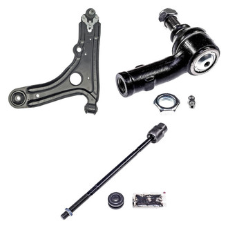 Dorman® - OE Solutions™ Front Driver Side Lower Control Arm with Ball Joint and Tie Rod End Kit