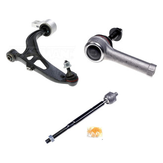 Dorman® - OE Solutions™ Front Driver Side Lower Control Arm with Ball Joint and Tie Rod End Kit