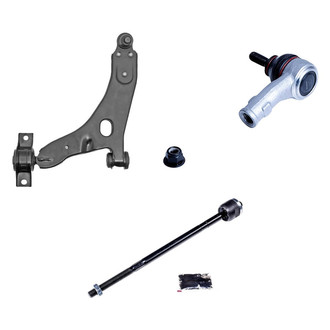 Dorman® - OE Solutions™ Front Driver Side Lower Control Arm with Ball Joint and Tie Rod End Kit
