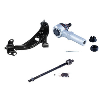 Dorman® - OE Solutions™ Front Driver Side Lower Control Arm with Ball Joint and Tie Rod End Kit