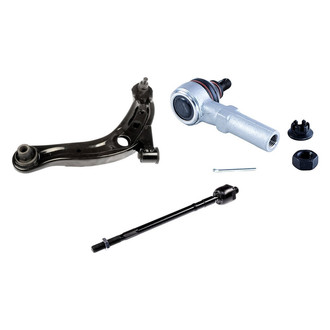 Dorman® - OE Solutions™ Front Driver Side Lower Control Arm with Ball Joint and Tie Rod End Kit