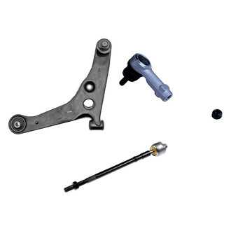 Dorman® - OE Solutions™ Front Driver Side Lower Control Arm with Ball Joint and Tie Rod End Kit
