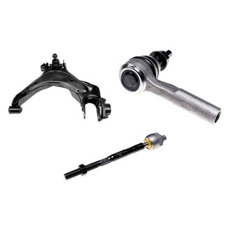 Dorman® - OE Solutions™ Front Driver Side Lower Control Arm with Ball Joint and Tie Rod End Kit