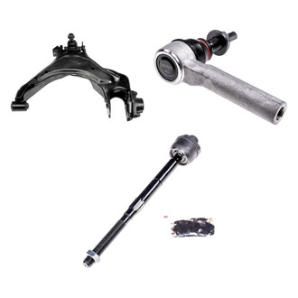 Dorman® - OE Solutions™ Front Driver Side Lower Control Arm with Ball Joint and Tie Rod End Kit