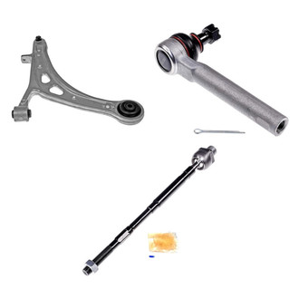 Dorman® - OE Solutions™ Front Driver Side Lower Control Arm with Ball Joint and Tie Rod End Kit