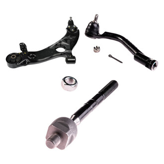 Dorman® - OE Solutions™ Front Driver Side Lower Control Arm with Ball Joint and Tie Rod End Kit