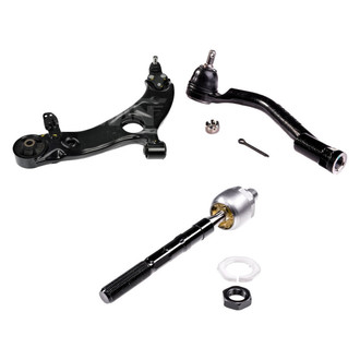 Dorman® - OE Solutions™ Front Driver Side Lower Control Arm with Ball Joint and Tie Rod End Kit